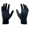Ge Nitrile Disposable Gloves, 4 mil Palm, Nitrile, Powder-Free, L, Black GG601L